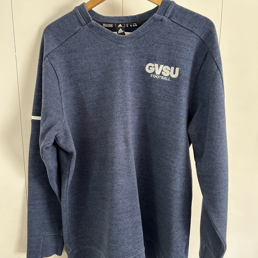 Grand Valley State University Adidas Navy Blue Crewneck Sweater